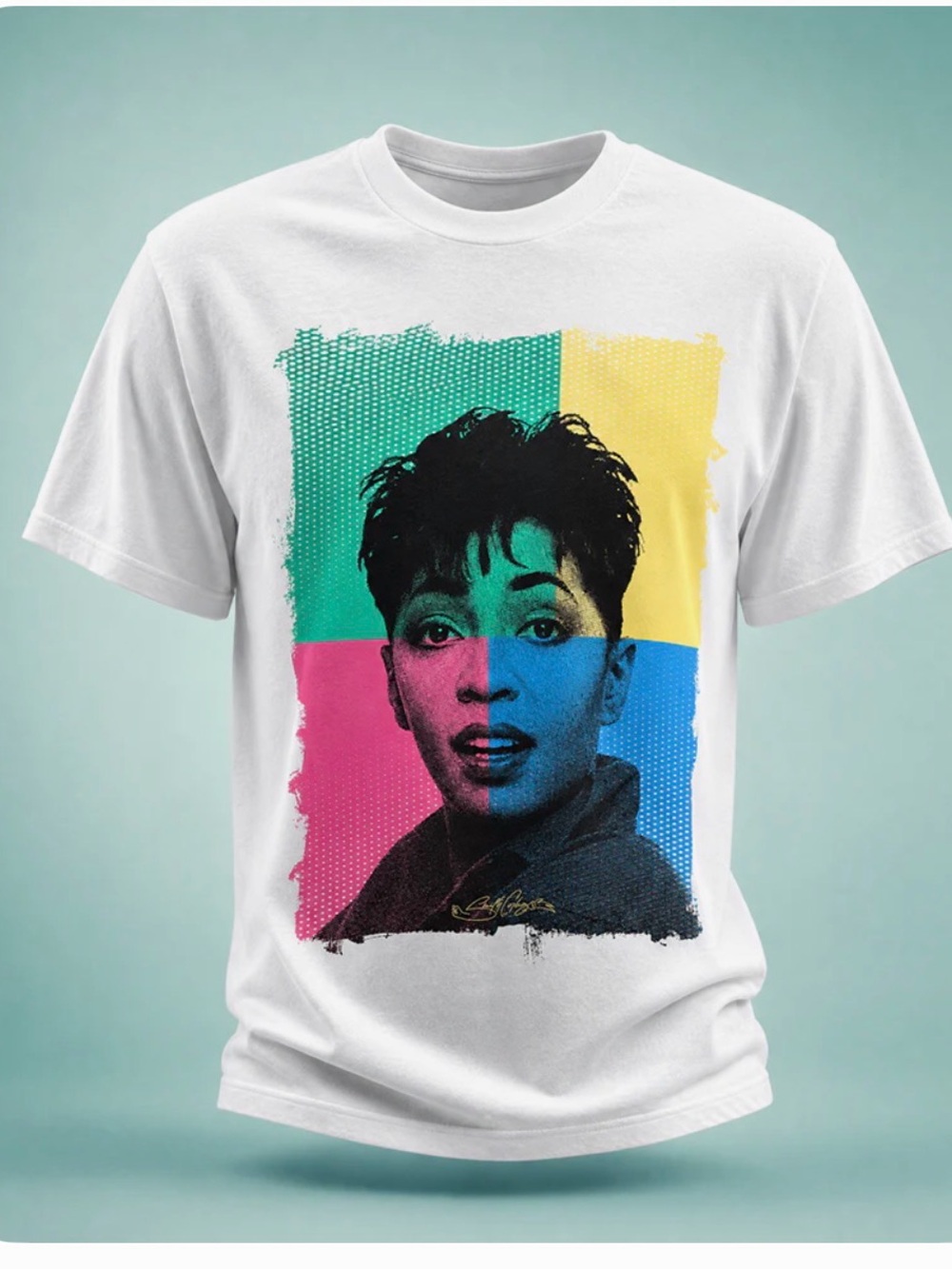 ANITA BAKER POP ART WOMENS/UNISEX XL CLASSIC FIT GRAPHIC TEE NWOT - Picture 3 of 3